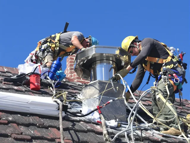 Protective chimney cap installed by Glendora Chimney Sweep in Glendora, CA