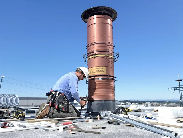 Installed chimney liner by Glendora Chimney Sweep in Glendora, CA