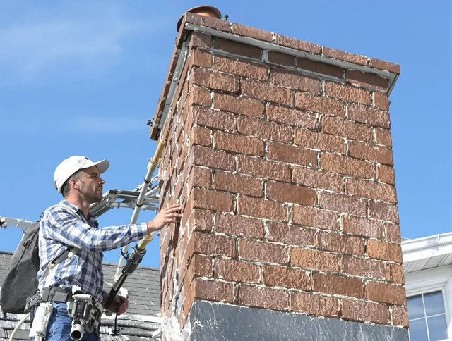 Brickwork for a chimney rebuild by Glendora Chimney Sweep in Glendora, CA