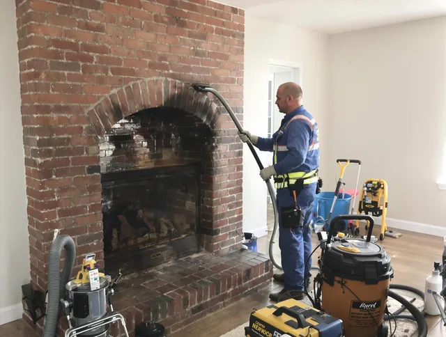 Glendora Chimney Sweep expert performing detailed chimney sweep in Glendora, CA