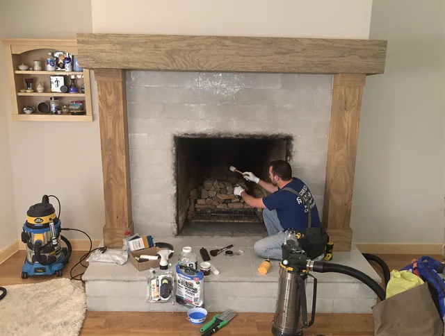 Detailed creosote removal process by Glendora Chimney Sweep in Glendora, CA