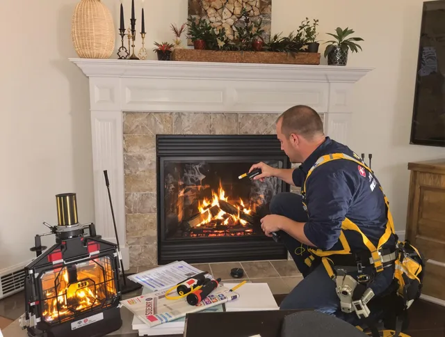 Safety-focused fireplace inspection by Glendora Chimney Sweep in Glendora, CA