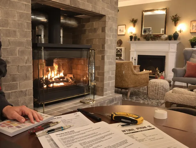Glendora Chimney Sweep verifying fireplace safety measures in Glendora, CA
