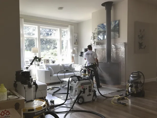 Soot removal service by Glendora Chimney Sweep for a fireplace in Glendora, CA